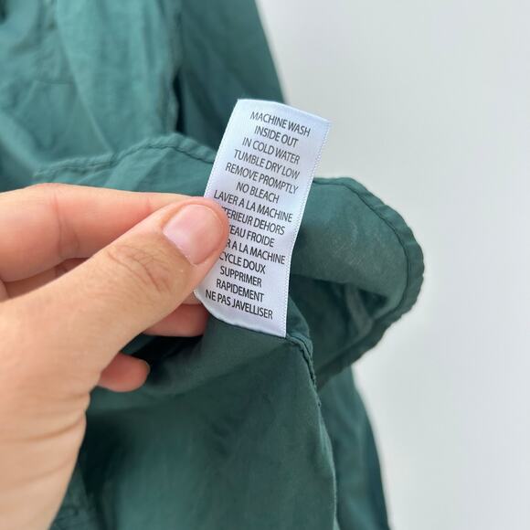 Frank & Eileen Barry Button Up Cotton Moss Army Olive Green Large Shirt - Picture 8 of 8